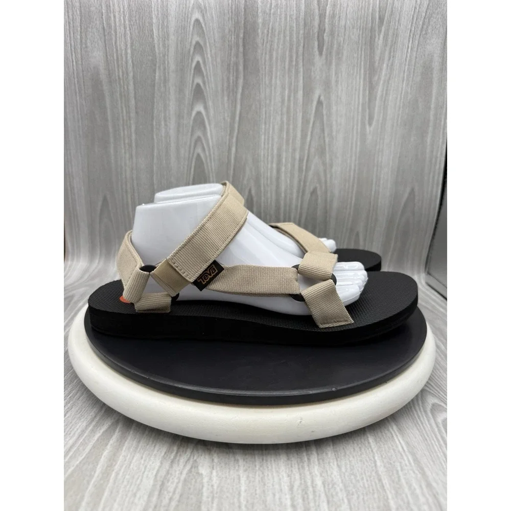 Teva Original Universal Mens Size 11 Khaki Black Outdoor Hiking Sandals NEW